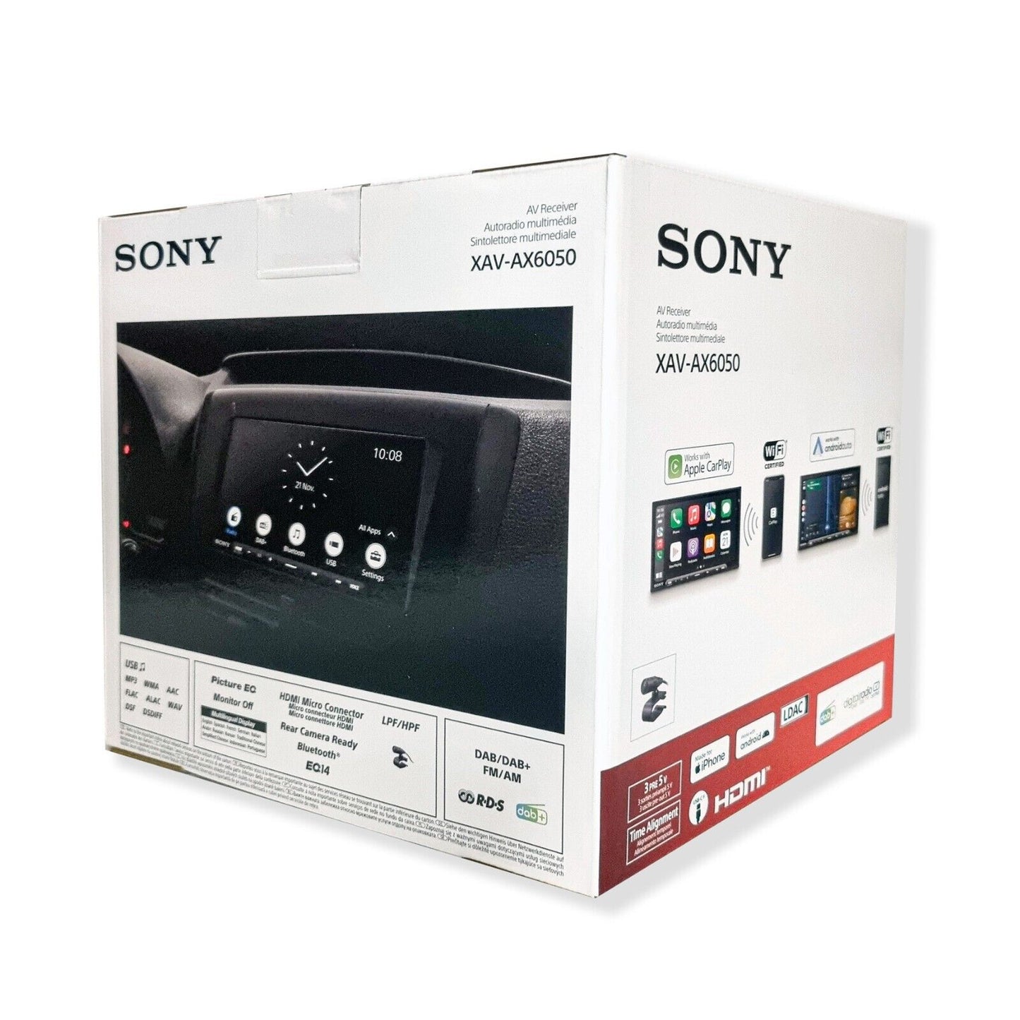 SONY XAV AX6050 7" WIRELESS CARPLAY/ ANDROID AUTO CAR MEDIA PLAYER