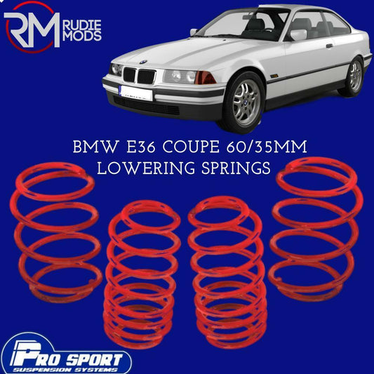 ProSport Lowering Springs for BMW 3 Series E36 Coupe Authorised Dealer 120417