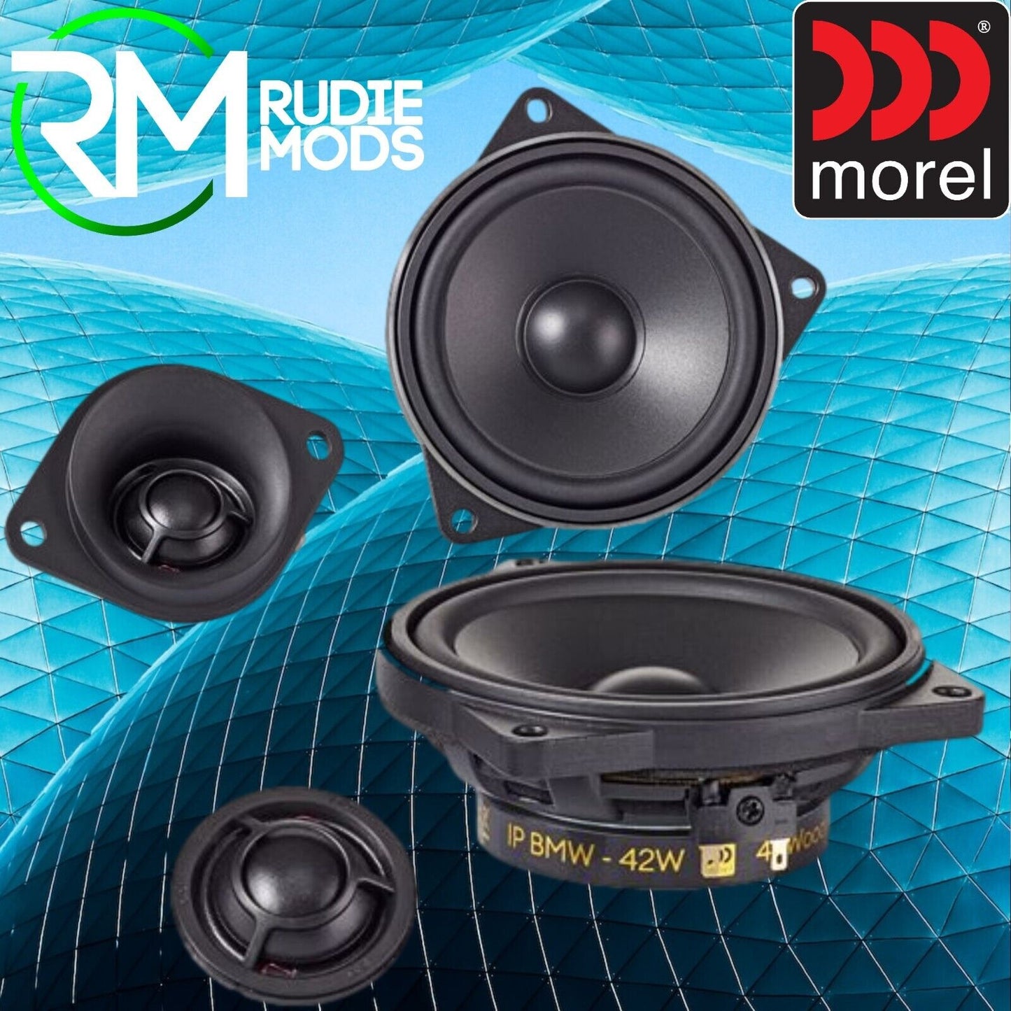 DIRECT FIT BMW 4" (100 MM) 2-WAY COMPONENT SPEAKER SET MOREL AUDIO