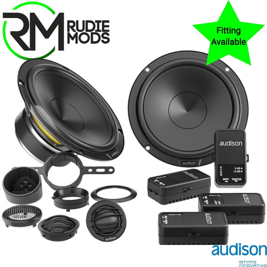 Audison APK 165P 6.5" Component Car Speakers - Premium Car Audio 115W RMS