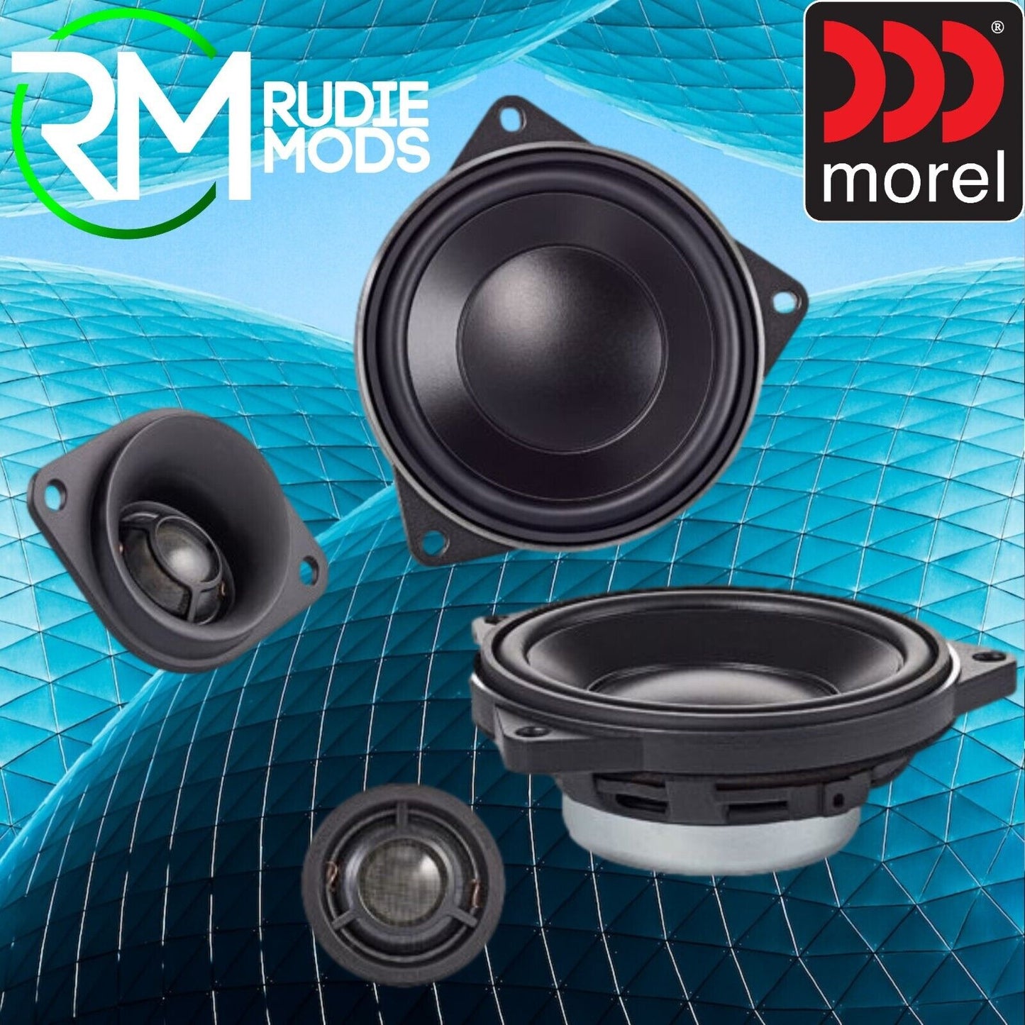 DIRECT FIT BMW PREMIUM 4" (100 MM) 2-WAY COMPONENT SPEAKER SET MOREL AUDIO