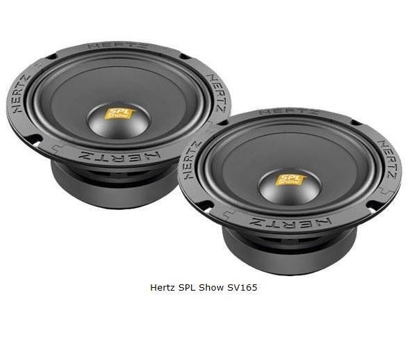 Hertz SPL Show SV165.1 6" 16cm High output Mid Range speakers 4 ohm 1 pair