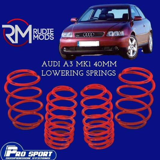 ProSport Lowering Springs for AUDI A3 MK1 8L 1.6 40MM Authorised Dealer