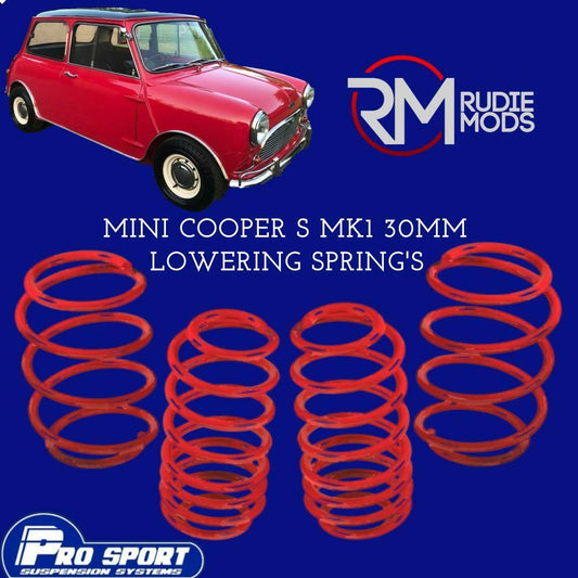 ProSport 30mm Lowering Springs for MINI Cooper S Mk1 Authorised Dealer 120805