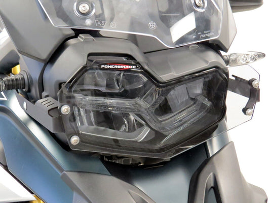 Headlight Protector Lens Cover BMW F750GS, F850GS LED LIGHTS ONLY Brackets