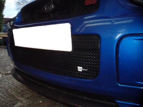 Zunsport BLACK Front Full Span Mesh Lower Grille to Subaru Impreza Blob Eye