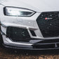 Dark Ghost - Audi RS5 B9 Front Canards - Painted Gloss Black