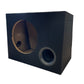 10" Ported Empty Sub Subwoofer Enclosure 25L MDF Black Carpted Boom Bass Box