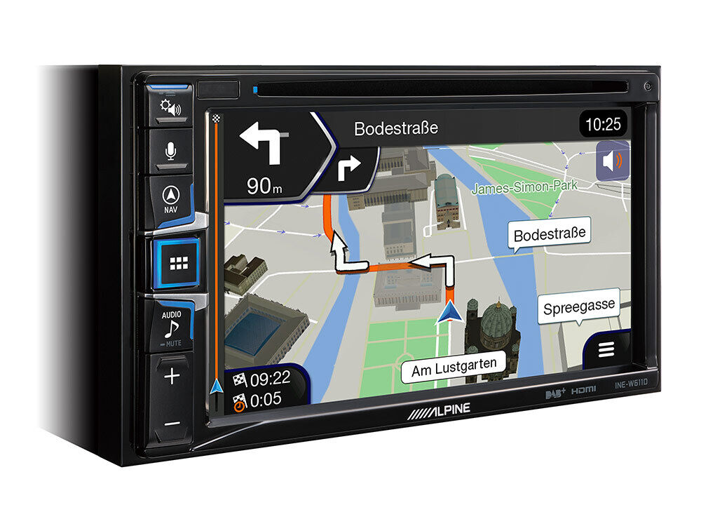 Alpine INE-W611D 6.5-inch Touch Screen built-in Nav, DAB+, CD/DVD Apple Carplay