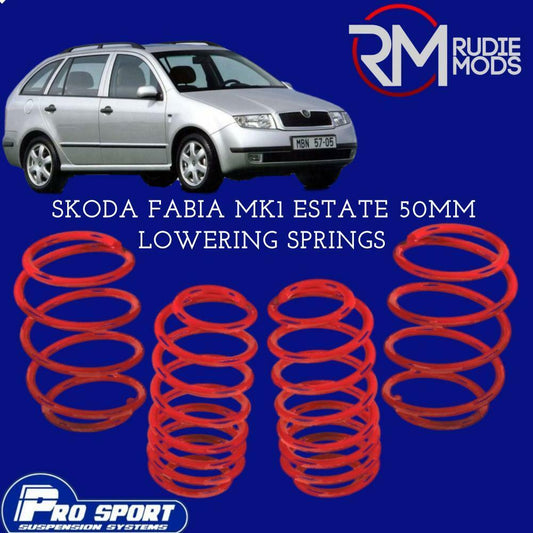 ProSport Lowering Springs for Skoda Fabia Mk1 Estate Authorised Dealer 121007