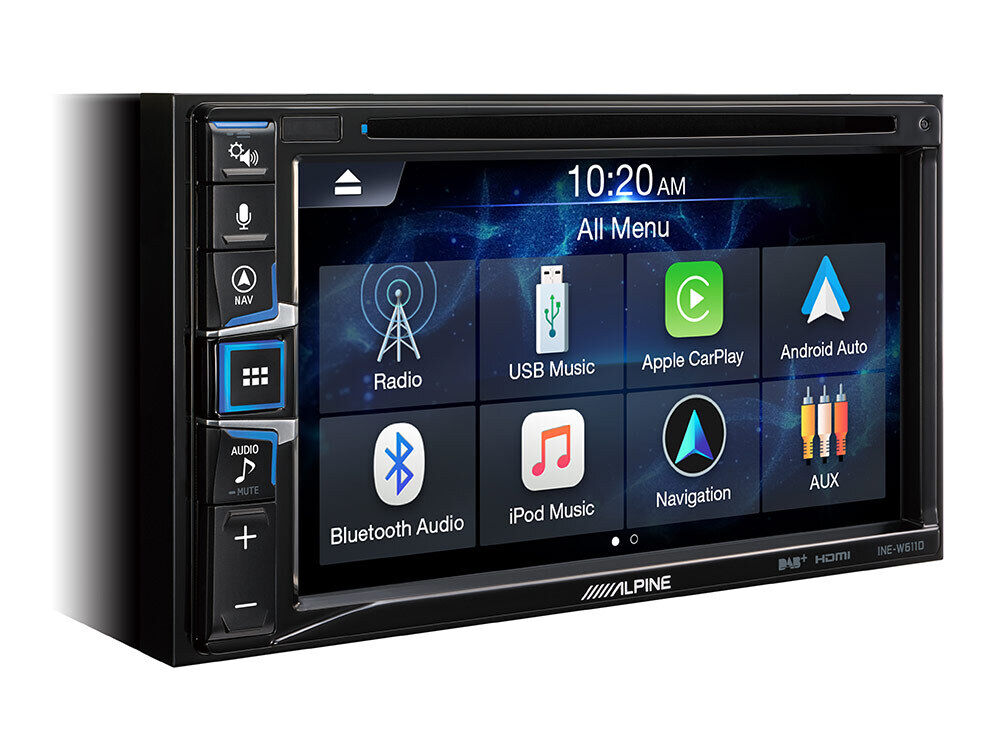 Alpine INE-W611D 6.5-inch Touch Screen built-in Nav, DAB+, CD/DVD Apple Carplay