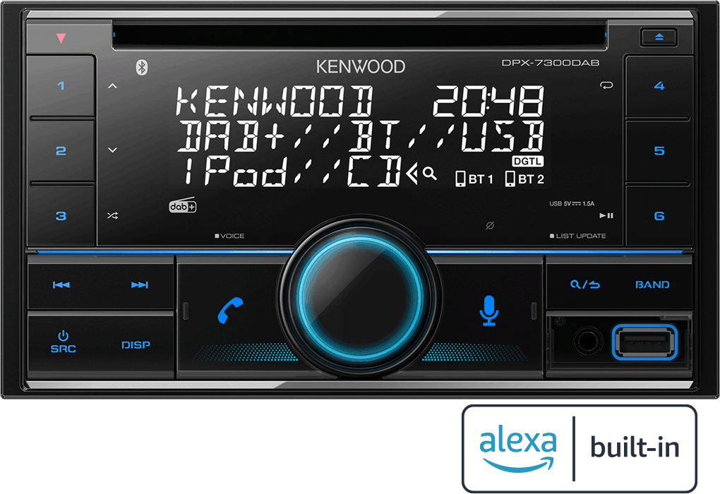 Kenwood DPX-7300DAB - NEW CD/USB/BT/DAB+ Car Headunit Stereo with Alexa