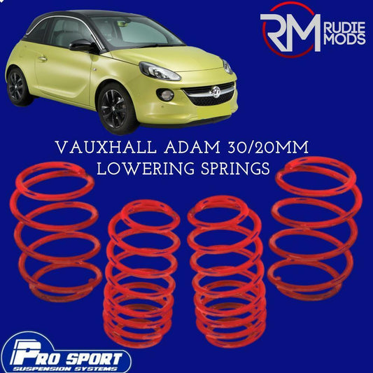 ProSport 30mm Lowering Springs for Vauxhall Adam Authorised Dealer 131150