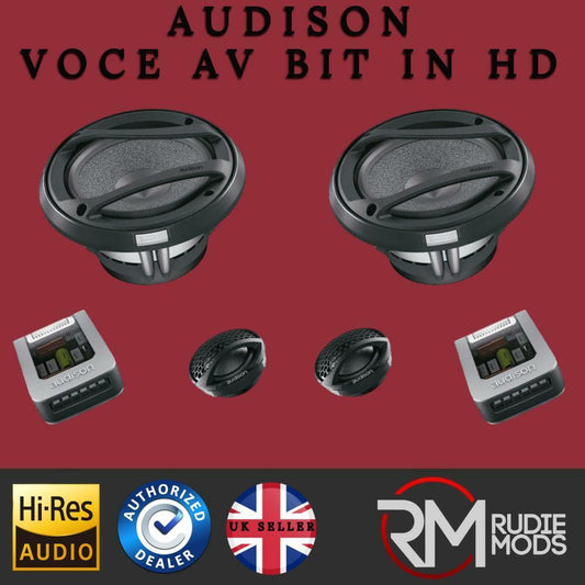 Audison Voce AV K6 2 WAY Component 6.5" Car Speakers 16.5cm Autorised Dealer