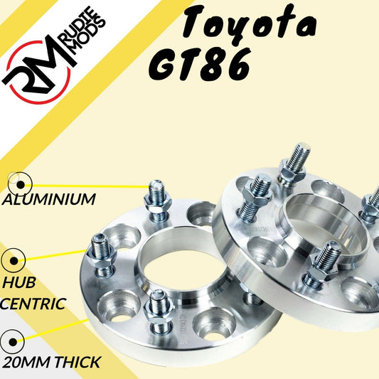 20mm Hubcentric Wheel Spacers to fit Toyota GT86 1 Pair 5x100 56.1 UK MADE