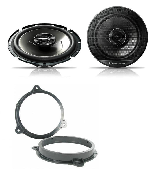 Fits Note 2005 onwards Pioneer 17cm Front Door Speaker Upgrade Kit 240W