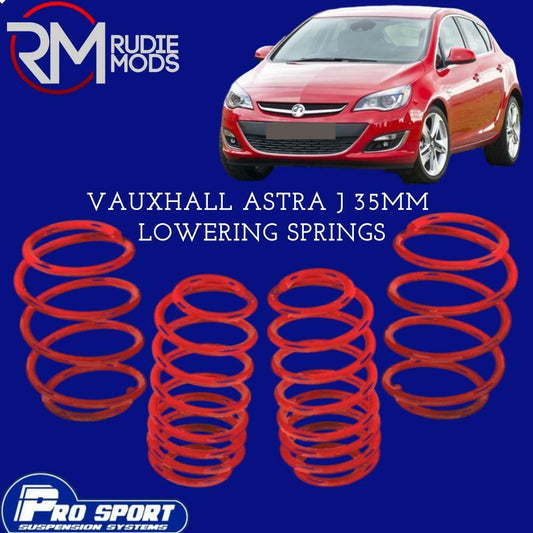 ProSport Lowering Springs for Vauxhall Astra J Hatch Authorised Dealer 121860