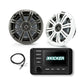 Kicker Marine KMC4 & 6.5" Coaxial Speaker Bundle for Yachts & Watercraft