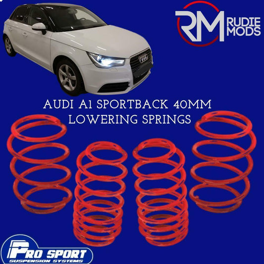 ProSport 40mm Lowering Springs for Audi A1 Sportback Authorised Dealer 122238