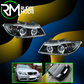 BMW E90 / E91 Black Angel Eye Headlights 3 Series 2005-2008 Halo