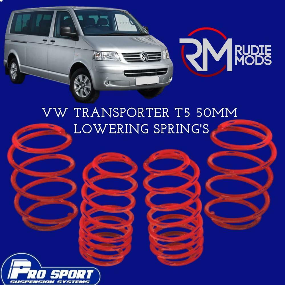 ProSport 50mm Lowering Springs for VW Transporter T5 Authorised Dealer 120889