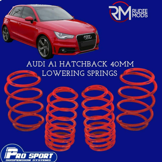 ProSport 40mm Lowering Springs for Audi A1 Hatchback Authorised Dealer 122232