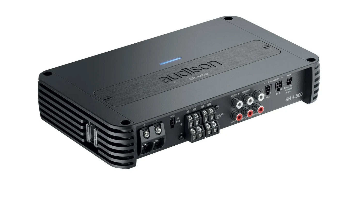 Audison SR 4.500 Amplifier | 880 W total power | 4 x 220 W @ 2ohm