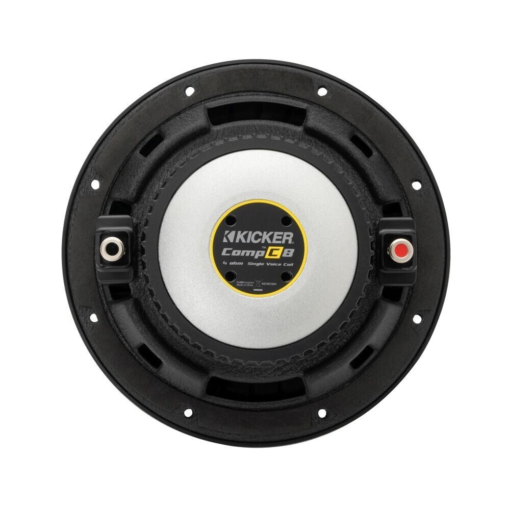 Kicker COMPC 8" SINGLE VOICE COIL SUBWOOFER - 4 OHM 200W RMS