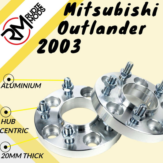 Mitsubishi Outlander 2003 On 5x114.3 67.1 20mm Hubcentric wheel spacers UK MADE