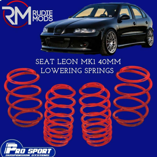 ProSport 40mm Lowering Springs for Seat Leon Mk1 Authorised Dealer 120627