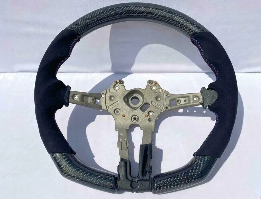 Carbon & Alcantara D Shape Steering Wheel for BMW F Series 2015-2019 MSPORT Only