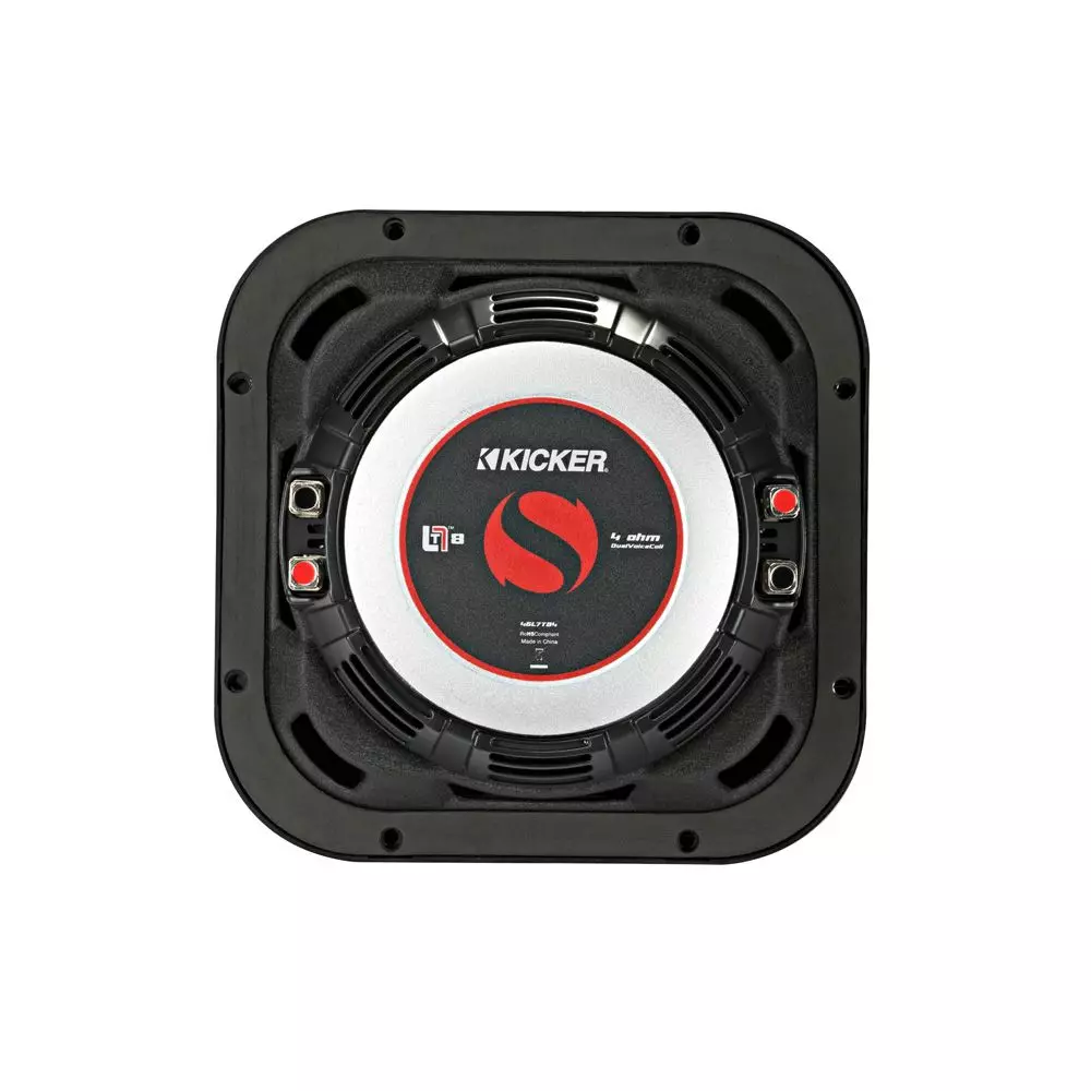 Kicker Car Audio L7T 8 in. Subwoofer Thin Profile Square Dual Voice Coil 2 Ohm KA46L7T82