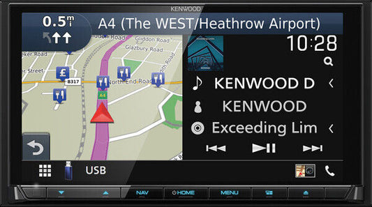 KENWOOD DNX 7190DABS 7" Headunit with Carplay Android Auto DAB+ & Navigation