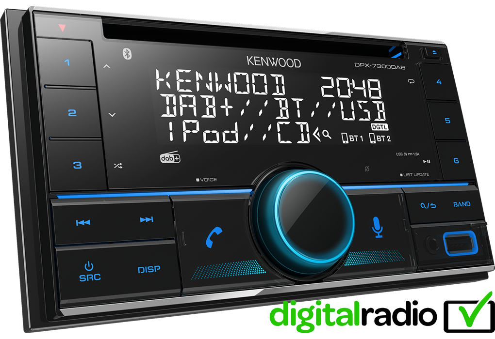 Kenwood DPX-7300DAB - NEW CD/USB/BT/DAB+ Car Headunit Stereo with Alexa