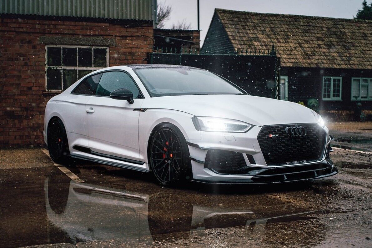 Dark Ghost - Audi RS5 B9 Front Canards - Painted Gloss Black