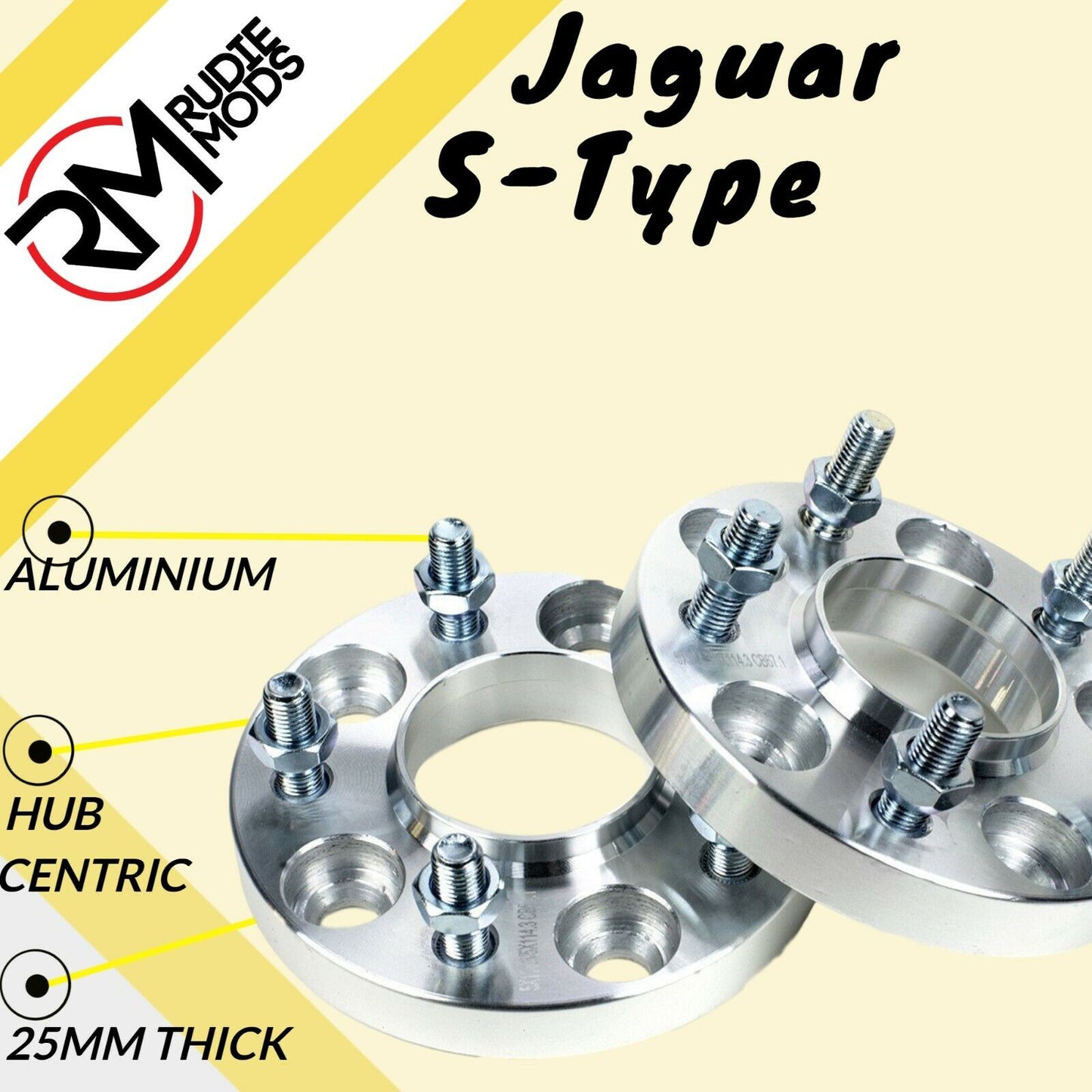 Jaguar S-Type 5x108 25mm Hubcentric wheel spacers 1 pair - UK MADE