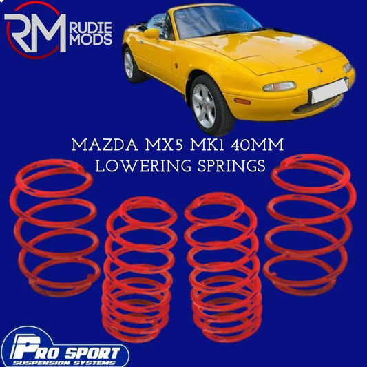 ProSport Lowering Springs for Mazda MX5 Mk1 40mm Authorised Dealer 120319