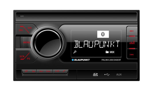 BLAUPUNKT Palma 200 DAB BT 2-DIN car radio with RDS and DAB+ tuner Bluetooth