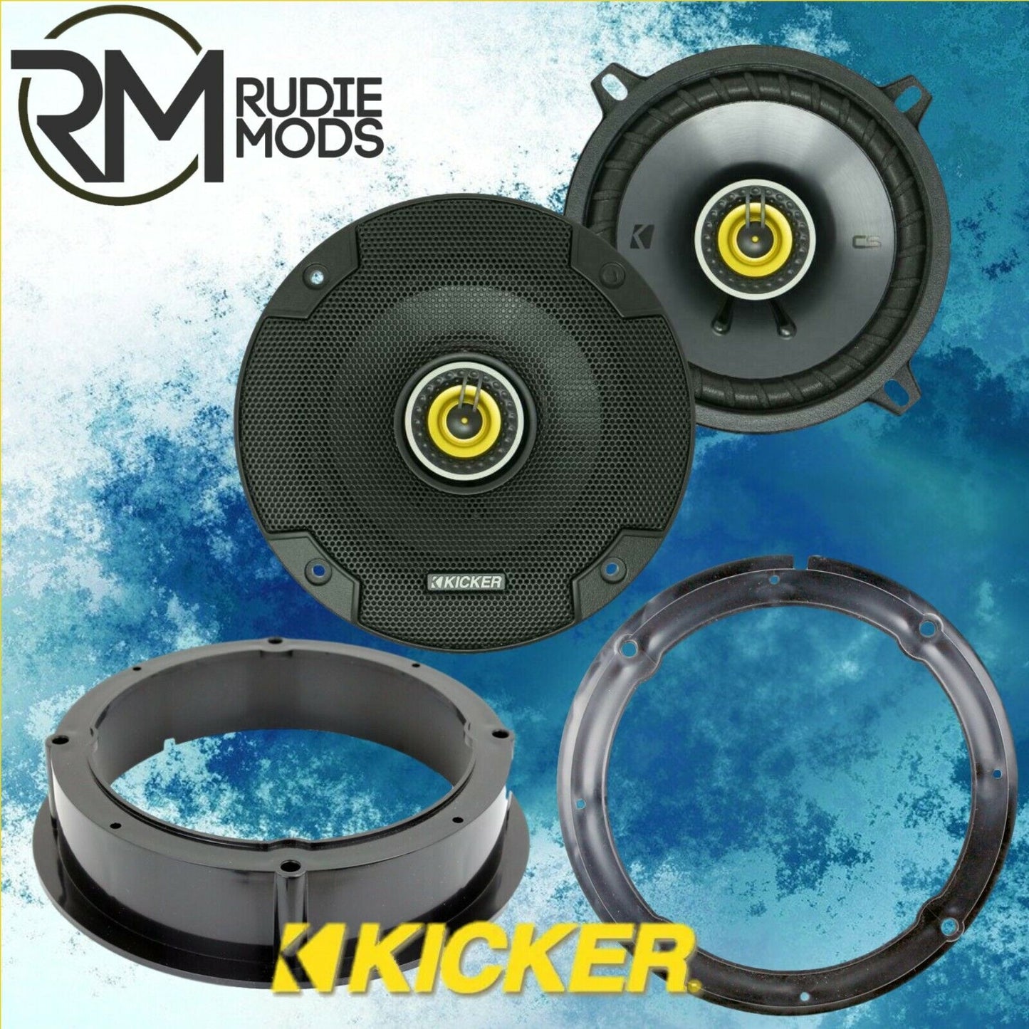 VW Beetle 1998 - 2010 Kicker 17cm Front Door Speaker Upgrade Kit