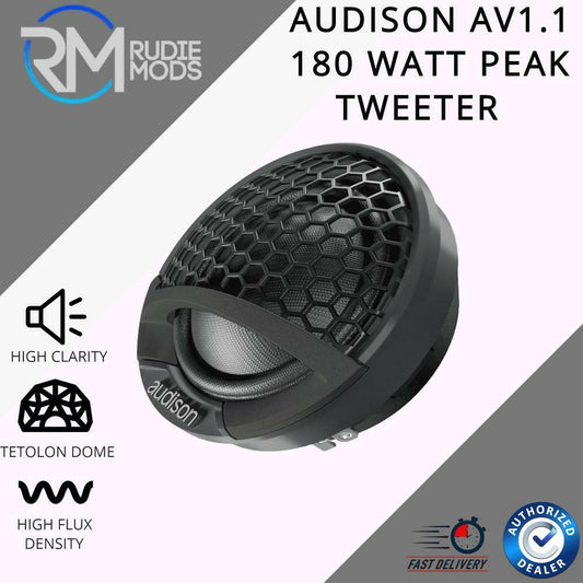 Audison Voce AV 1.1 28 mm(1.1") 180W Peak 4Ohms Car Tweeters Authorised Dealer