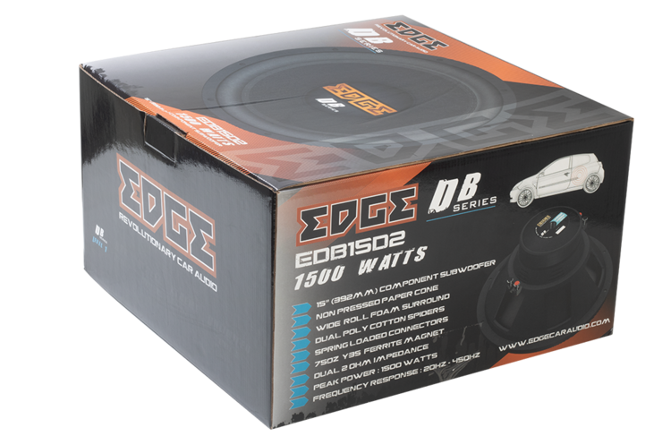 Edge EDB15D2-E0 DB Series 15 inch 1500 watts Car Subwoofer