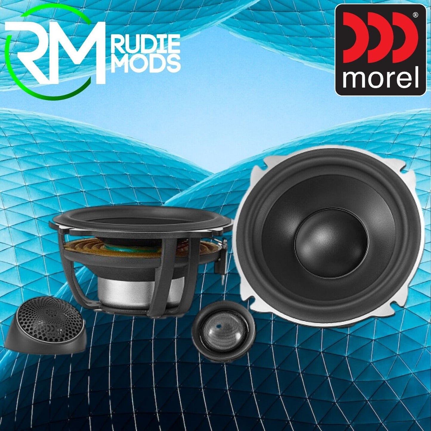 5.25" (130 MM) CAR 2-WAY COMPONENT SPEAKER SET MOREL HYBRID 52