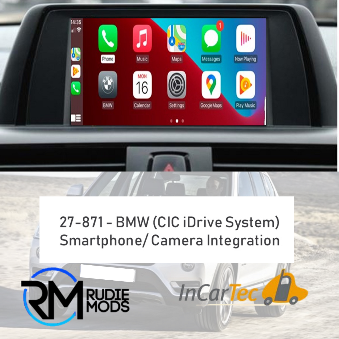 BMW X3 F25 Smartphone / Camera integration kit for CIC Idrive Nav System