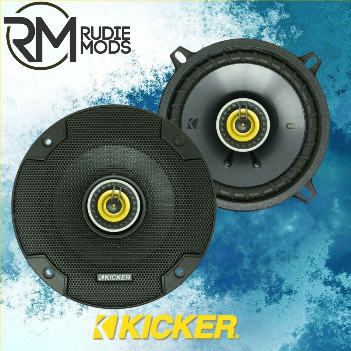 Kicker 46CSC674 6.5" Coaxial Car Stereo Speakers 100w RMS 1 pair inc grilles