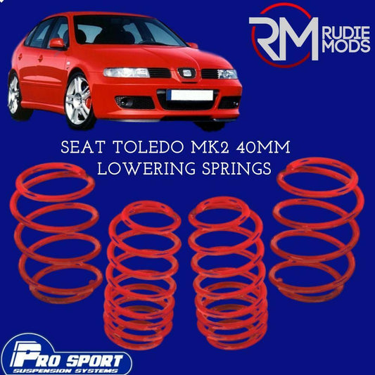 ProSport 40mm Lowering Springs for Seat Toledo Mk2 1M Authorised Dealer 120630