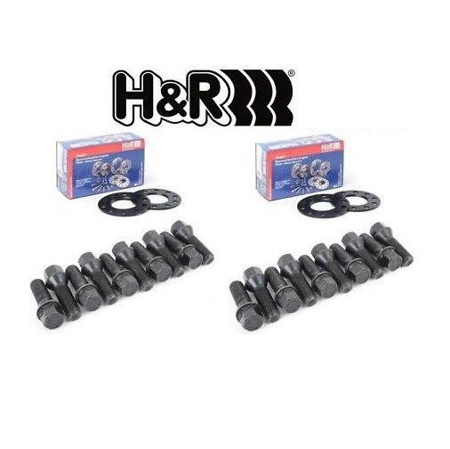 H&R VW Golf MK7 5mm Hubcentric Wheels Spacers 5x112 57.1 - 2 Pairs inc Bolts