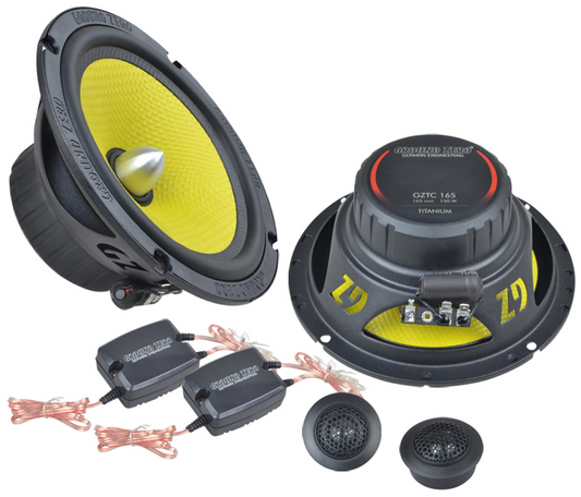 Ground Zero Titanium GZTC 165 6.5" 16.5cm 2 way car component speakers 100w RMS