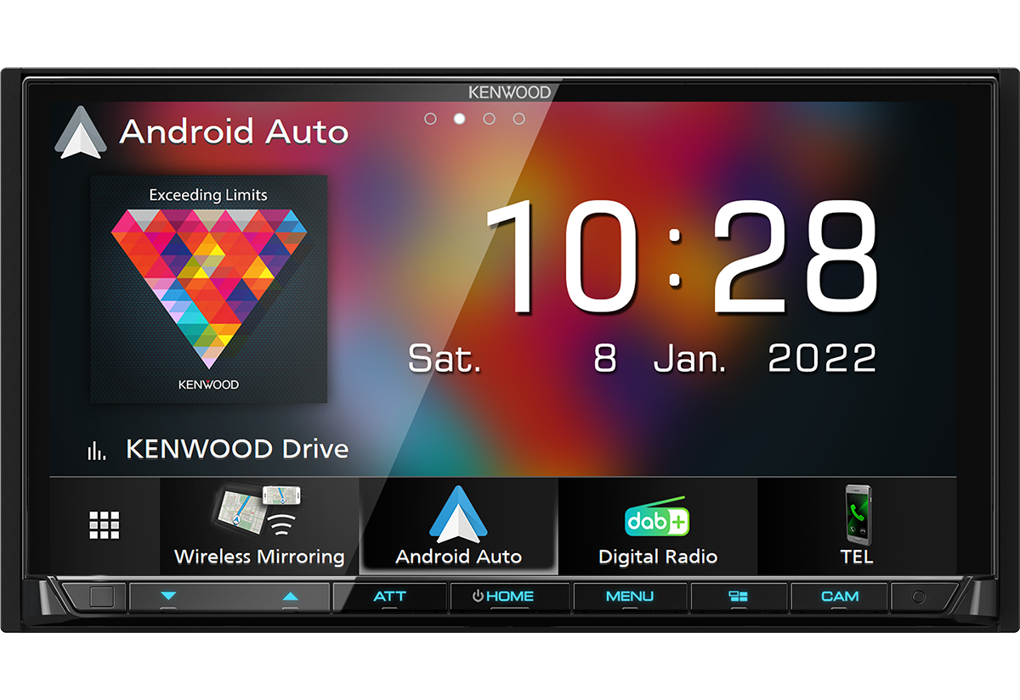 Kenwood 7" Carplay Android Auto Car Digital Media AV Receiver DAB DMX8021DABS