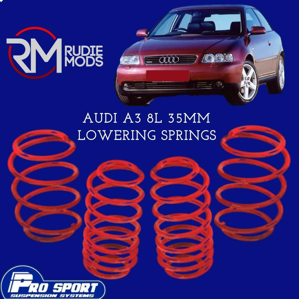 ProSport Lowering Springs for AUDI A3 8L 1.8 1.8T 1.9TDi 35MM Authorised Dealer