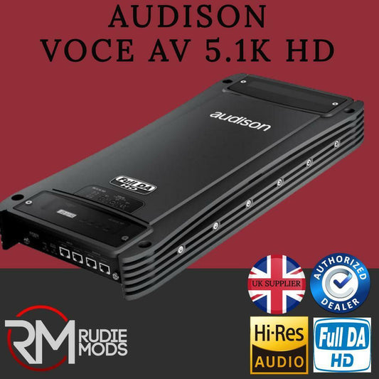 Audison Voce AV 5.1k HD 5-Channel Professional Car Amplifier 1650W UK Seller